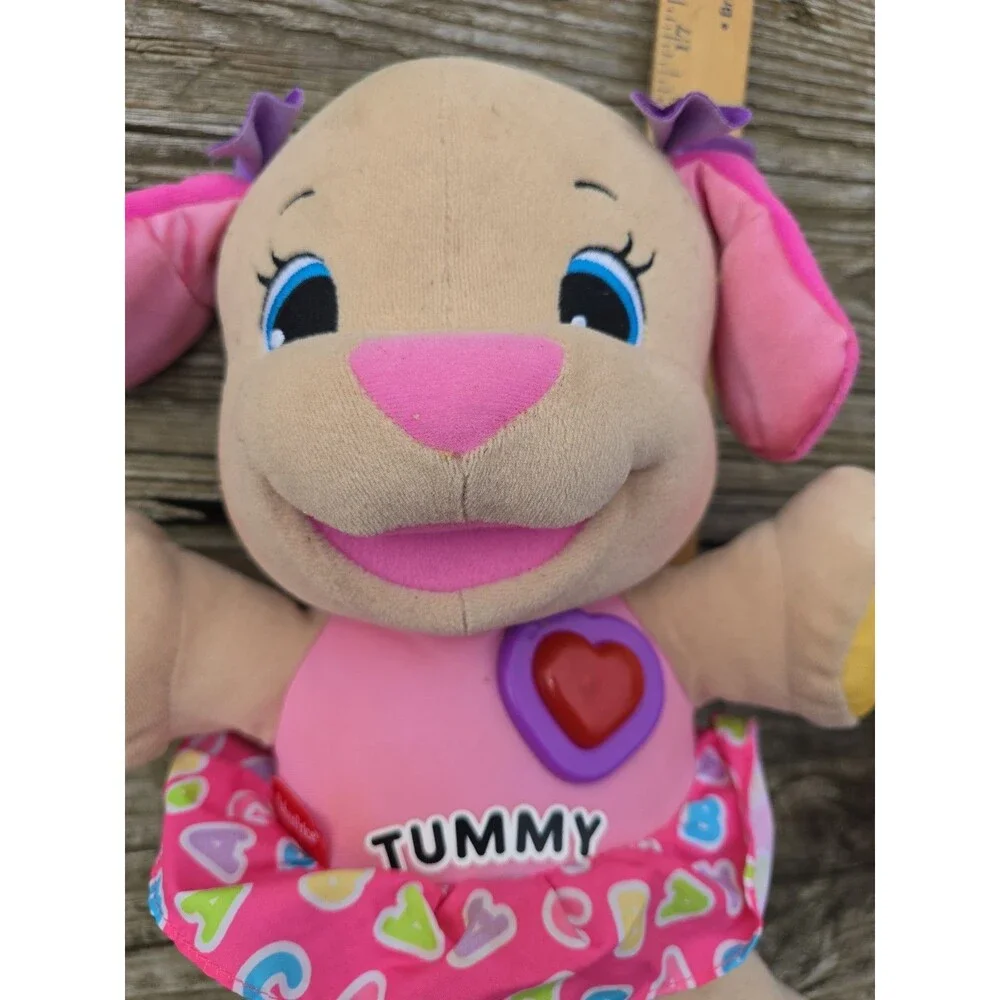 Fisher-Price LAUGH & LEARN SINGING TALKING GIRL DOG Plush STUFFED ANIMAL 2012